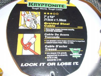 New 1 ingersoll rand kryptonite braided steel cable 