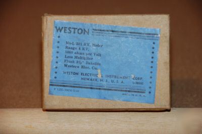 Weston 301 panel meter 0 - 4 kv dc