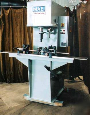 16 ton hess-mae s-16-rh hydraulic straightening press