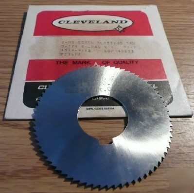 1PC cleveland hs screw slotting saw 2-3/4 x .045 x 1