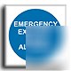 Emer.exit only sign-s.rigid-100X100MM(ma-097-rb)
