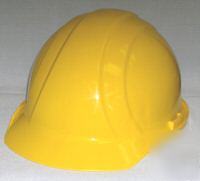 New 12 yellow hard hats hardhats case lot made in usa