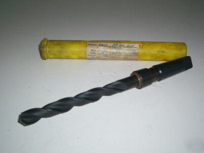 New 19/32 coolant drill .5937 #3 morst taper shank 