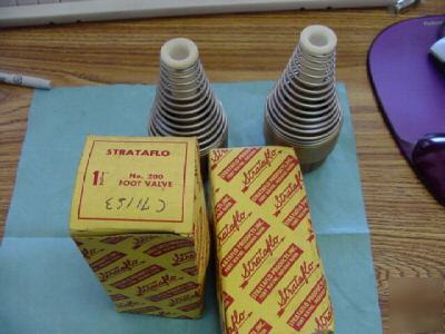 New lot of strataflo no. 200 foot valves, 4 in box