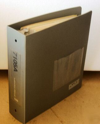 Fluke 7105A 7 manual set w/ binder includes schematics