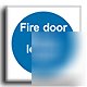 Fire door, k.lock.shut sign-a.vinyl-100X100(ma-095-ab)