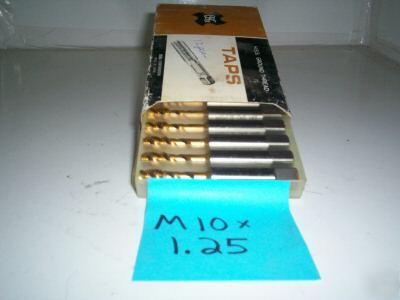 New 12 osg taps M10 x 1.25 OH3 tin metric plug 3FL 
