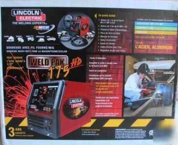 New lincoln electric weld-pak 175 hd 175HD mig welder 