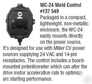 New miller 137549 wc-24 weld control - 