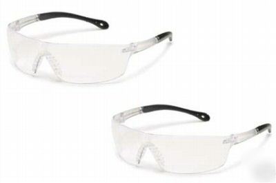 New safety glasses clear lens starlight Z87.1 2 pairs