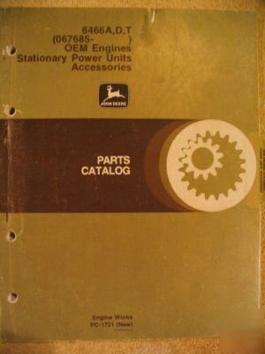 John deere 6466A 6466D 6466T 6466 a d t parts manual