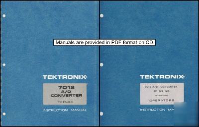 Tek tektronix 7D12 service manual and operating manual