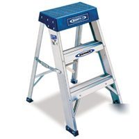 Werner 2-foot 300-pound duty rating aluminum step stool