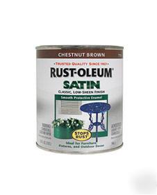 2 quarts of rustoleum satin protective enamel - brown