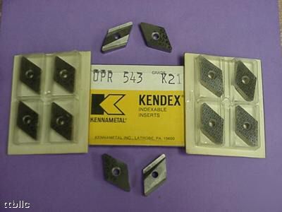 4PC dpr-543 grade K21 carbide inserts kennametal