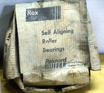 2PC lot rex prelubricated self aligning roller bearings