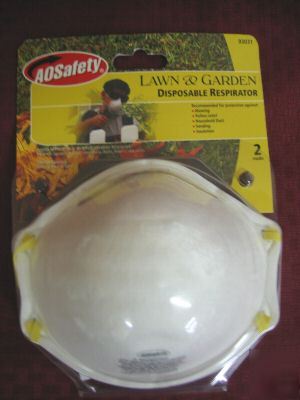 Ao safety disposable respirator dust masks 2 pk- set/ 2