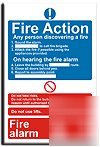 Fire alarm instruc. sign-s.rigid-200X300MM(mu-037-rf)