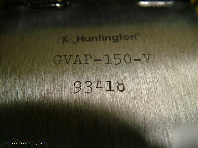 Huntington pneumatic sealed gate valve gvap-150-v