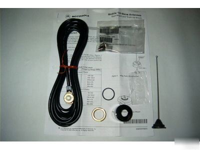 Motorola Â¼ wave uhf 450-470 antenna & coax kit