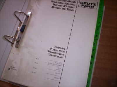 Deutz-fahr dx range tractor transmission manual