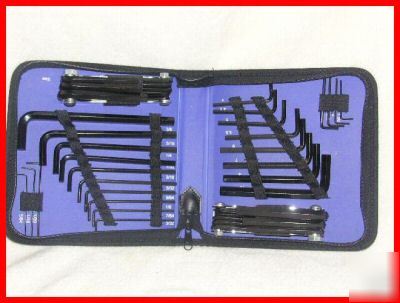 Allen (hex) wrench set~45 pc~ nip~sae & metric