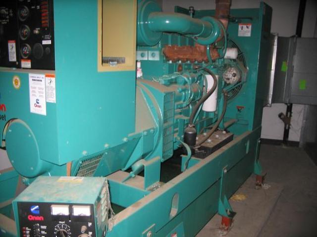 Onan 125DGE 125KW 3 ph diesel generator-low hrs