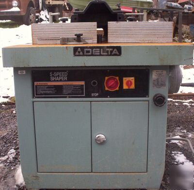 Delta 5 speed shaper 7-1/2 hp 3450 rpm 3 phase $6600