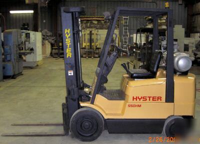 Hyster 5,000#, 5000# lpg cushion tired forklift (1996) 