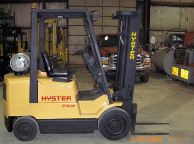 Hyster 5,000#, 5000# lpg cushion tired forklift (1996) 