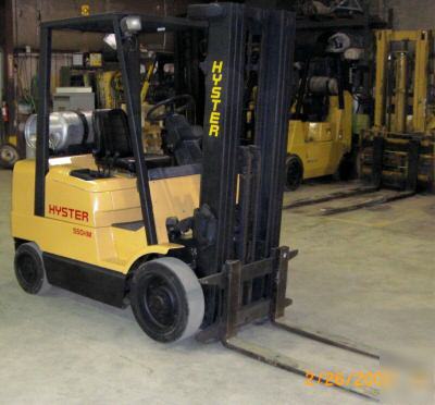 Hyster 5,000#, 5000# lpg cushion tired forklift (1996) 