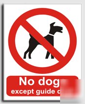No dogs x g.dogs sign-adh.vinyl-300X400MM(pr-019-am)