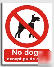 No dogs x g.dogs sign-adh.vinyl-300X400MM(pr-019-am)