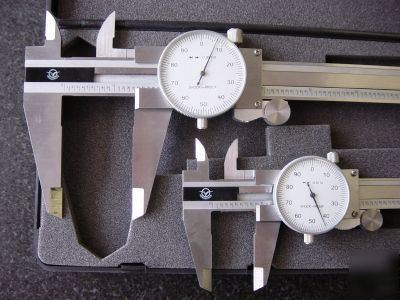Precision combo 0-6 & 0-12 in. dial calipers