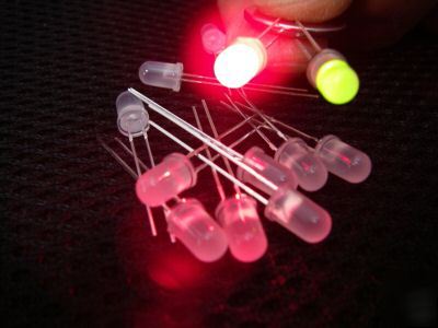 500,5MM flash flashing red/green defused led light,rgf