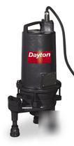 Dayton 2HP cast iron submersible grinder pump (69836)