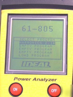 Ideal 61-805 power quality analyzer fluke 434 lnc