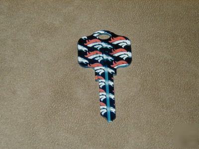 KW1 denver broncos nfl football key blank