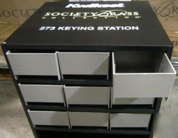 New brand kwikset society brass keying station storage