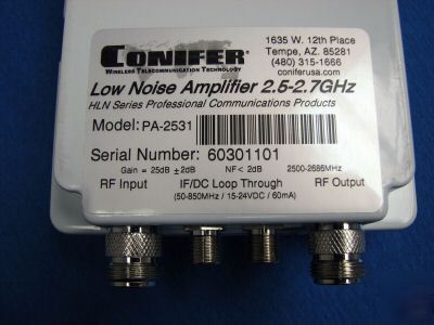 Conifer mmds itfs brs ebs low noise pre-amp