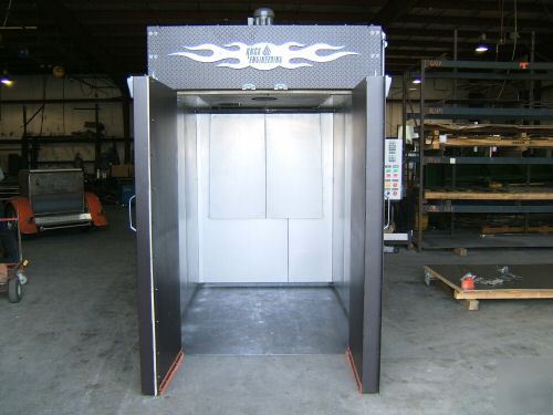 Hot rod chopper powder coating batch oven ovens coat