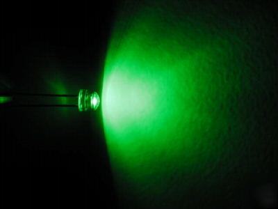 50PCS 4.8MM short profile green led