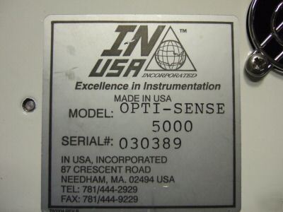 In usa, optisense 5000 end-point detector