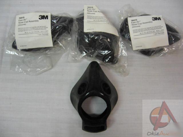 New 4 3M easi-air silicone nose cup assembly 7881S