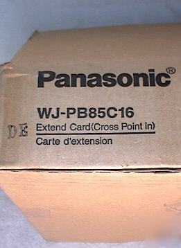 Panasonic wj-PB85C16 extend card/crosspoint 16 channel 