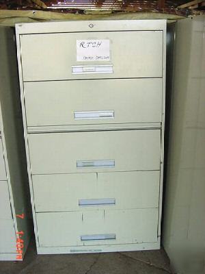Used heavy duty lat. file/storage cabs w/ some damage
