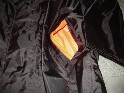 Police neese reversible trench raincoat black medium