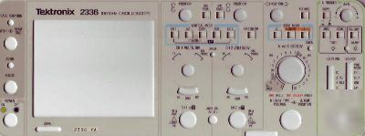 Tektronix front panel oscilloscope 2336 restoration