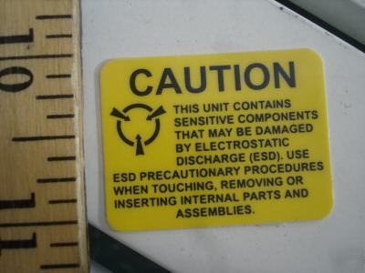 435 - caution electrostatic sensitive stickers decals