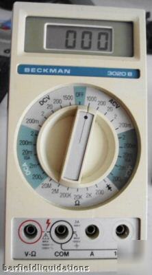 Beckman digital multimeter model 3020 b handheld